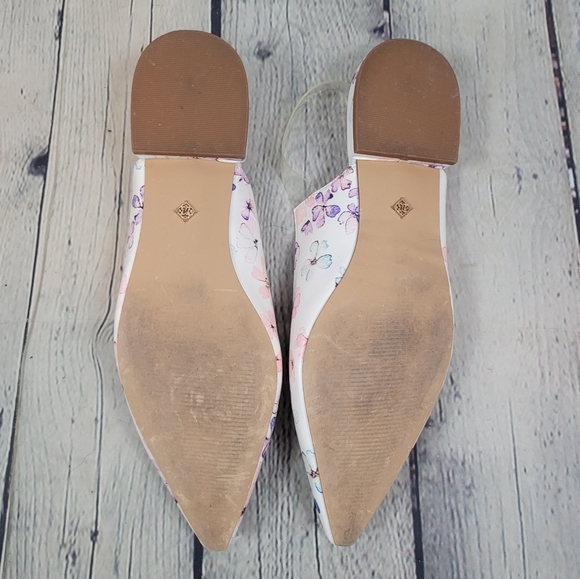 NANETTE LEPORE | Faith slingback pointed toe flower floral flats - Picture 2 of 5